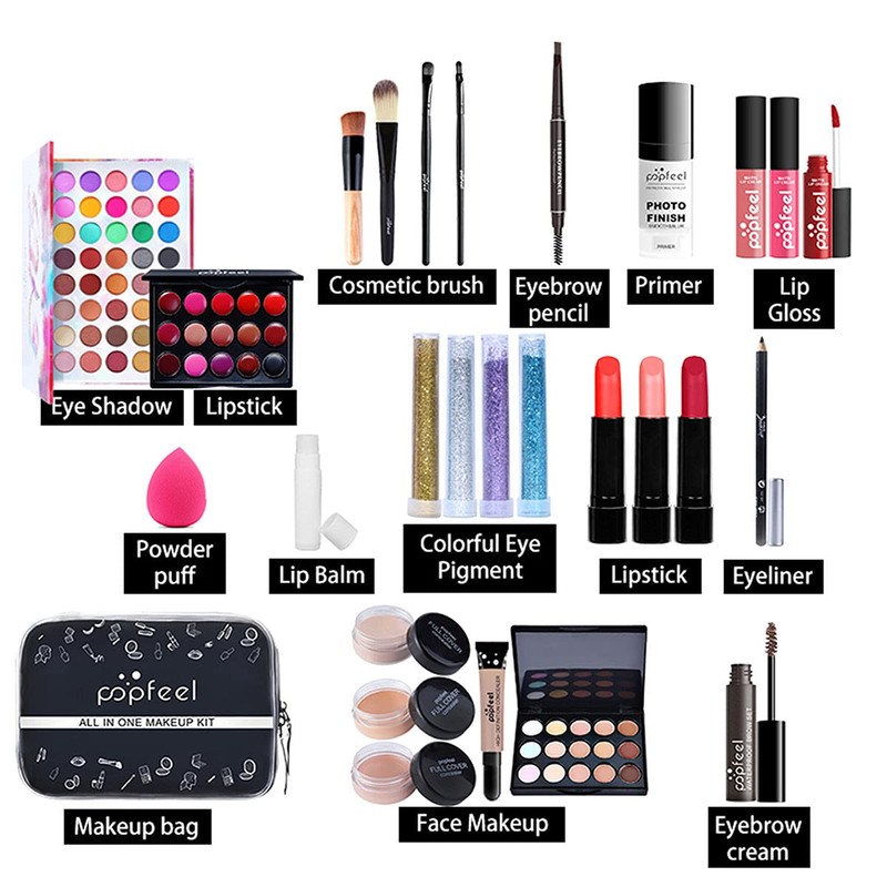 JasCherry 27 Pieces Multifunctional Makeup Gift Set Cosmetic Makeup Set
