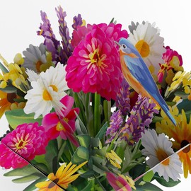 Lovepop Black Eyed Susan Paper Flower Bouquet, Flower for Delivery Prime, Paper Flowers, Pop Up Birthday Cards, Anniversary Card for Wife