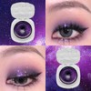 Glitter Eyeshadow Purple Shimmer Black Cream Eye Shadow, Soft Smooth