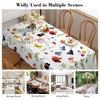 iEvery Floral Tablecloth Wipe Clean Rectangular, Polyester Wipeable Table Cloth