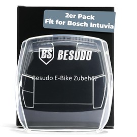 Besudo Screen Protector for Bosch Intuvia (Pack of 2) – Transparent Protective Case for Bosch Intuvia Control Unit – 100% Transparent and Waterproof – E-Bike Accessories as Protection Against