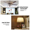 LONGSHENG - SINCE 2001 - Red 2pcs Crystal Ceiling Fan