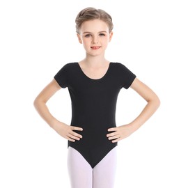 Phoeswan Girls Ballet Leotards, Short Sleeve Toddler Dance Leotard for Ballet, Gymnastics