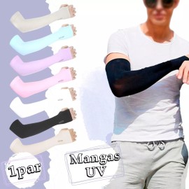 Veraly Par Mangas Protectoras Uv Licra Protector Sol Deportes