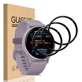 HEYUS [3 Pack] for Garmin Vivoactive 5 Screen Protector, 3D Curved Full Coverage Black Edge Anti-Scratch Anti-Bubble HD Clear Flexible Protective Film for Garmin Vivoactive 5
