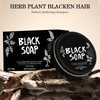 tardiy 2PC Black Soap for Gray Hair, Grey Hair Reverse