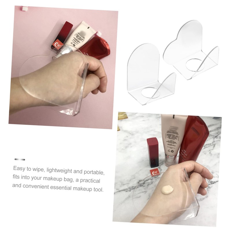 TEHAUX Stylish Hand Makeup Palette 2pcs Hand Nail Art Mixing