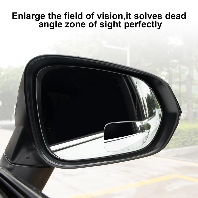 LivTee Blind Spot Car Mirror, HD Glass Frameless Convex Side