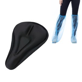 GegXcn Bike Seat Cushion, Padded Bike Seat Cover, Comfortable, Fit Most Bike Seats