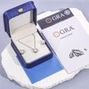 Gugots Moissanite Diamond Necklace and Earrings Set for Women/Men Crystal