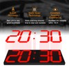 CHKOSDA LED Large Digital Wall Clock, Oversize Wall Clock with