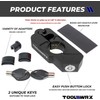 ToolWRX Motorcycle Handlebar Lock Grip - Heavy Duty Anti-Theft Locking