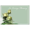 celloexpress In Loving Memory (3 White Roses) Flower Message Cards