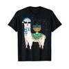 Cute Alpaca Chanukah Gift Menorah Hanukkah Llama T-Shirt