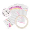 FOMIYES 10pcs False Eyelashes Storage Cards Lash Glue Cards for