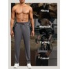 Auxo Men's Athletic Pants with Zipper Pockets Big and Tall