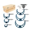 findmall 0-6" Outside Micrometer Set (0-1", 1-2", 2-3", 3-4", 4-5",