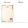Pusteblume Grusskarten 20 Sheets Certificate Paper Vintage Style with Printed