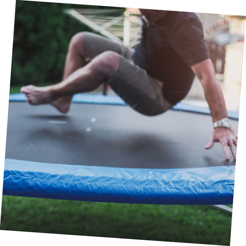 Kisangel 1pc Heavy-Duty Uv-Resistant Trampoline Replacement Mat Durable Round Jumping
