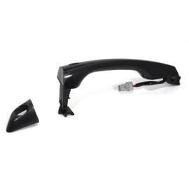 Otois Front Driver Side Left Black Exterior Door Handle Keyless Entry Smart Key Type for Hyundai Elantra 2017 2020 OE# 82651-F2200 82652-F2010