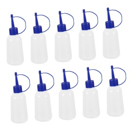 TEHAUX 10Pcs Glue Application Bottles Ldpe Squeeze Bottles for Crafts Detail Work and Liquid Dispensing No Leakage for Scrapbooking and Painting