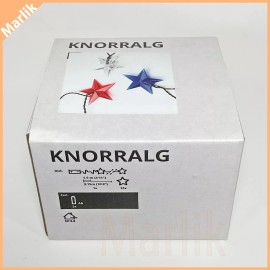 IKEA KNORRALG LED String Light With 12 Lights/Stars, Battery Operated (excl) NEW