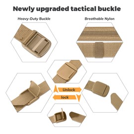 Lovarma Travel Money Belt Secret Compartment Money Hideaway for Business Trip Jogging Outdoor Working Anti-Theft Wallet, Khaki, Large