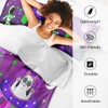 Nesphy Alien Space Cat Twin Comforter Set, Moon Neon Bedding