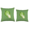 Leafy Greens Romaine Lettuce Chinese Cabbage Bok Throw Pillow