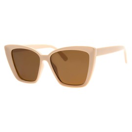 A.J. Morgan Eyewear - anteojos de sol de gran tamaño para mujer con ojo de gato actualizadas en una variedad de tonos pastel, Beige, 50mm