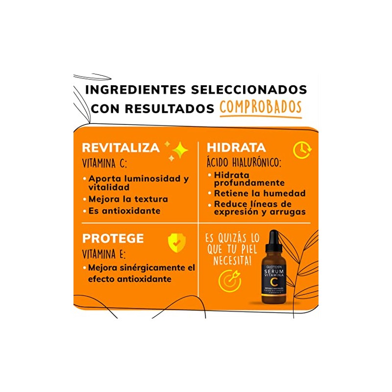 Serum Vitamina C + Ácido Hialurónico + Vitamina E |