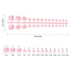 140pcs False Toenails, French Fake Toe Nails Tips, Artificial Toenail