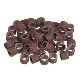 HARFINGTON 50pcs Sanding Drums 1/2 Inch Mini Sanding Sleeves 120 Grit Sanding Bands for Drum Sander Rotary Tools