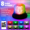 LED Rotating Beacon for Car Transporter Trucks, Adjustable 8-Colour Flash
