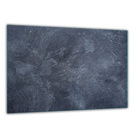 TMK Glass Chopping Board 30 x 22 cm with Motif Slate Chopping Board Hob Cover Plate Decorative Glass