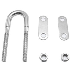 DGZZI 3/8Inch U Bolt 304 Stainless Steel U Screw Marine Boat Stern Bow Eye Tie