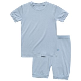 VAENAIT BABY Infant Kids Toddler Short Sleeve Sleepwear Pajamas 2pcs Set Colorful Bluegrey L