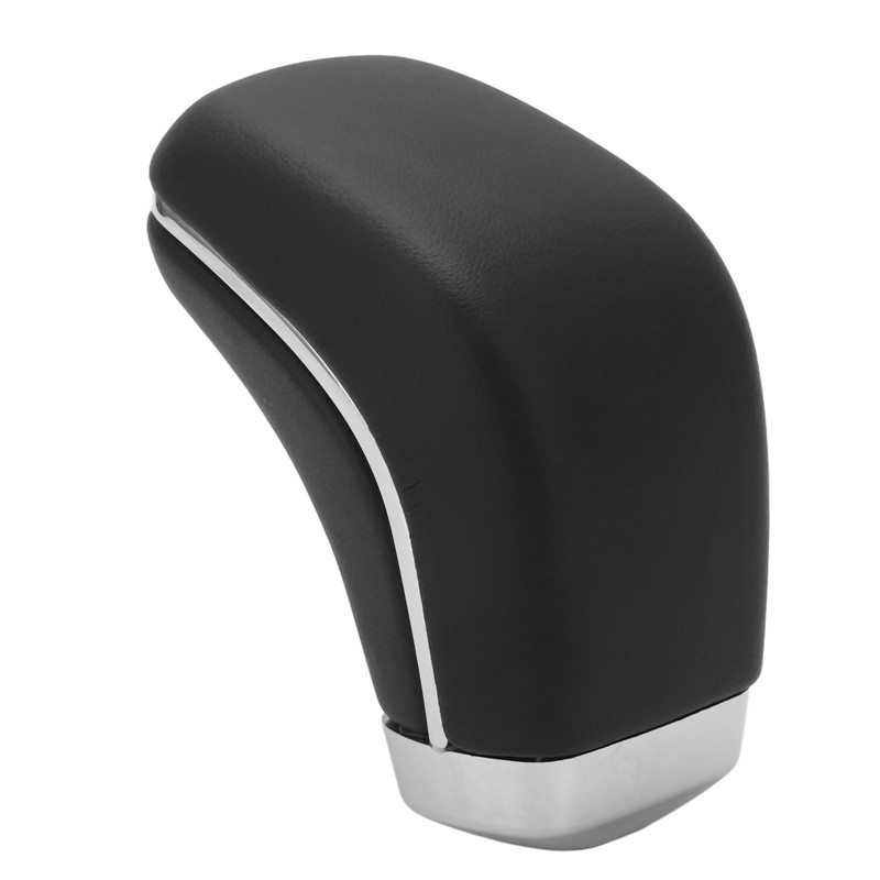 Car Automatic Gear Shift Knob Matt Black Artificial Leather Glossy