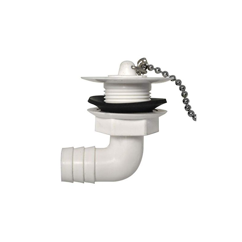 Drain Valve 3/4 Inch White 90° Loose