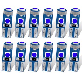 DUSCOKE12PCS T5 74 73 37 2721 LED Bulb 12 Volt Replacement Bulbs - Bright 3030 3SMD LED Lamp Canbus Error-free for Car Interior Dashboard Instrument Panel Gauge Cluster Indicator Lights (Blue)