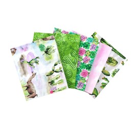 Fabric Palette - Along the Andes Lama Fat Quarters Fabric 5 Pack (18" x 21") 100% Cotton Fabric for Crafts, Quilting in Nursery Patchwork