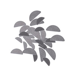 Gatuida 80pcs Stainless Steel Woodruff Keys Durable Mechanical Fasteners for Pulleys and Drive Shafts Smooth Surface for Industrial Applications