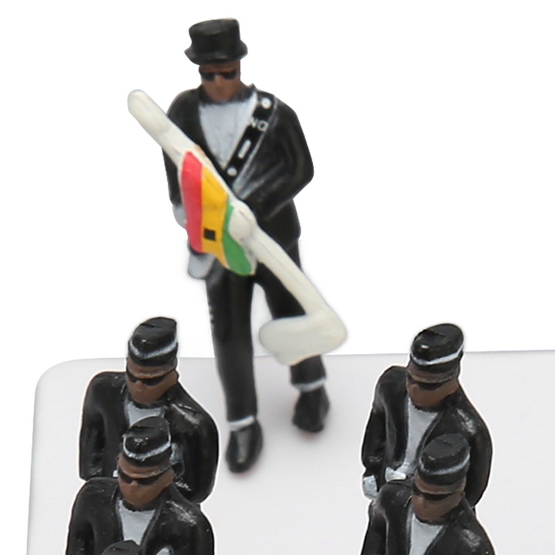 Coffin Dance Model Funeral Action Figures Coffin People Figurines Set