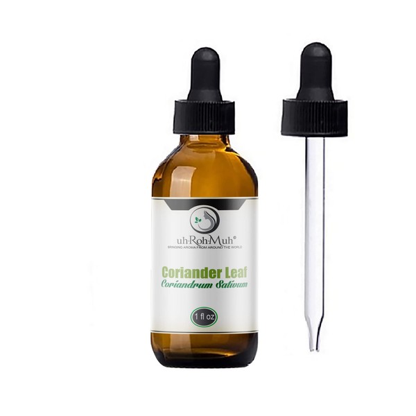 Coriander Leaf Essential Oil || Cilantro Essential Oil || Pure & Unadulterated || Therapeutic Quality || Egypt (1oz w/Pipette)