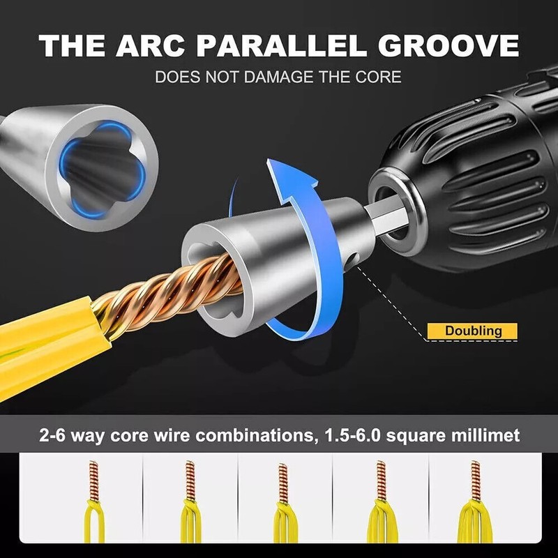 MM Electronicles Wire Stripper For Drill Wire Stripping Twisting Tool