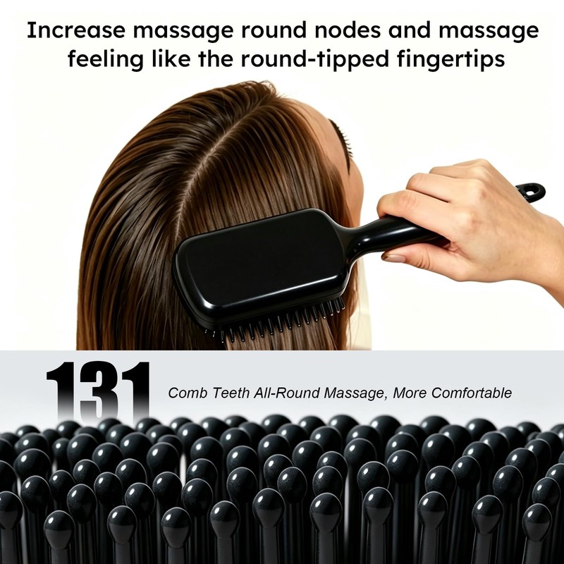 Self-Cleaning Hair Brush Retractable Bristles Hair Brushes for Women &Girls