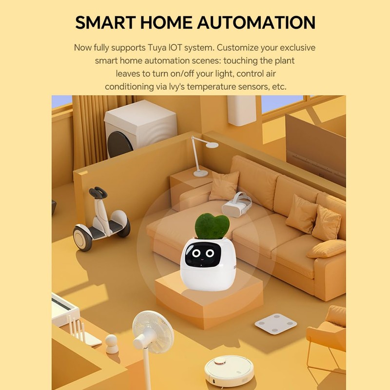 Odpaltoy Odpaltoy Smart Plant Pot with Expression,AI Smart Planter Robot