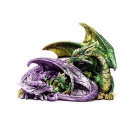 Puckator Enchanted Nightmare Dragon Family - Cute Room Decor - Aesthetic Feng Shui Meditation Accessories - Garden Ornaments - Shelf Desk Decorations - Mindfulness Home Gifts - Statues