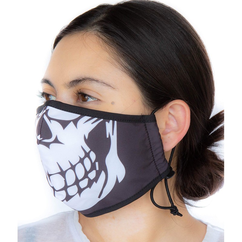 Headmost Comfymask 3 Layer Large Fabric Facemask: Water Repellent, Washable,