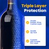 Liquid Spectrum 4 Pack Reusable Wine Protector Travel Bag by